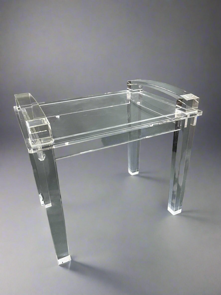 Lucite Vanity Bench