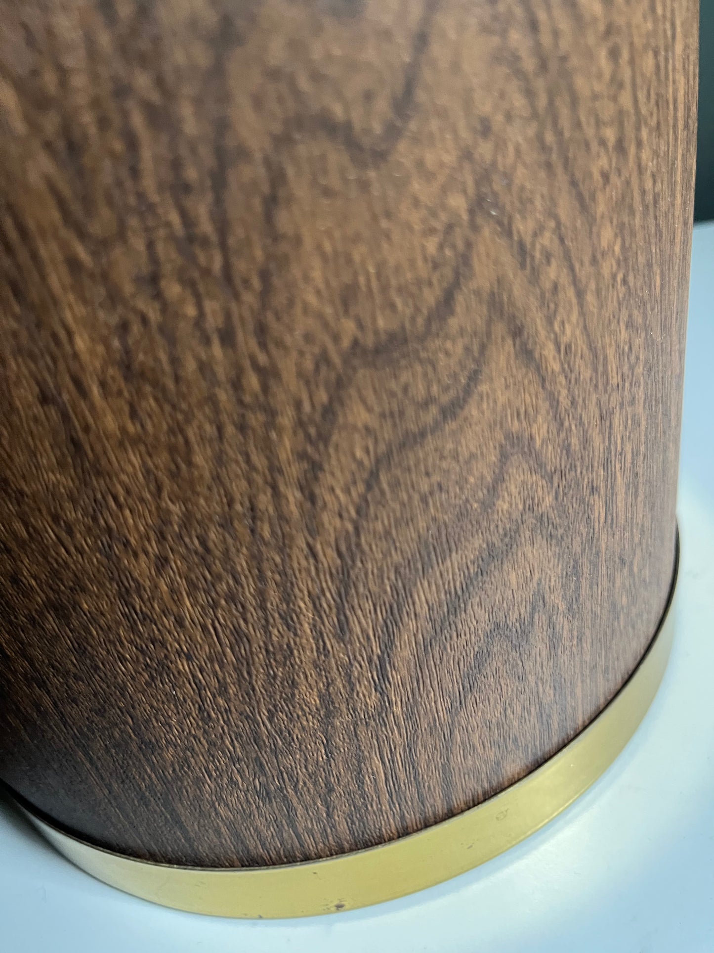 Wood & Brass Ice Bucket