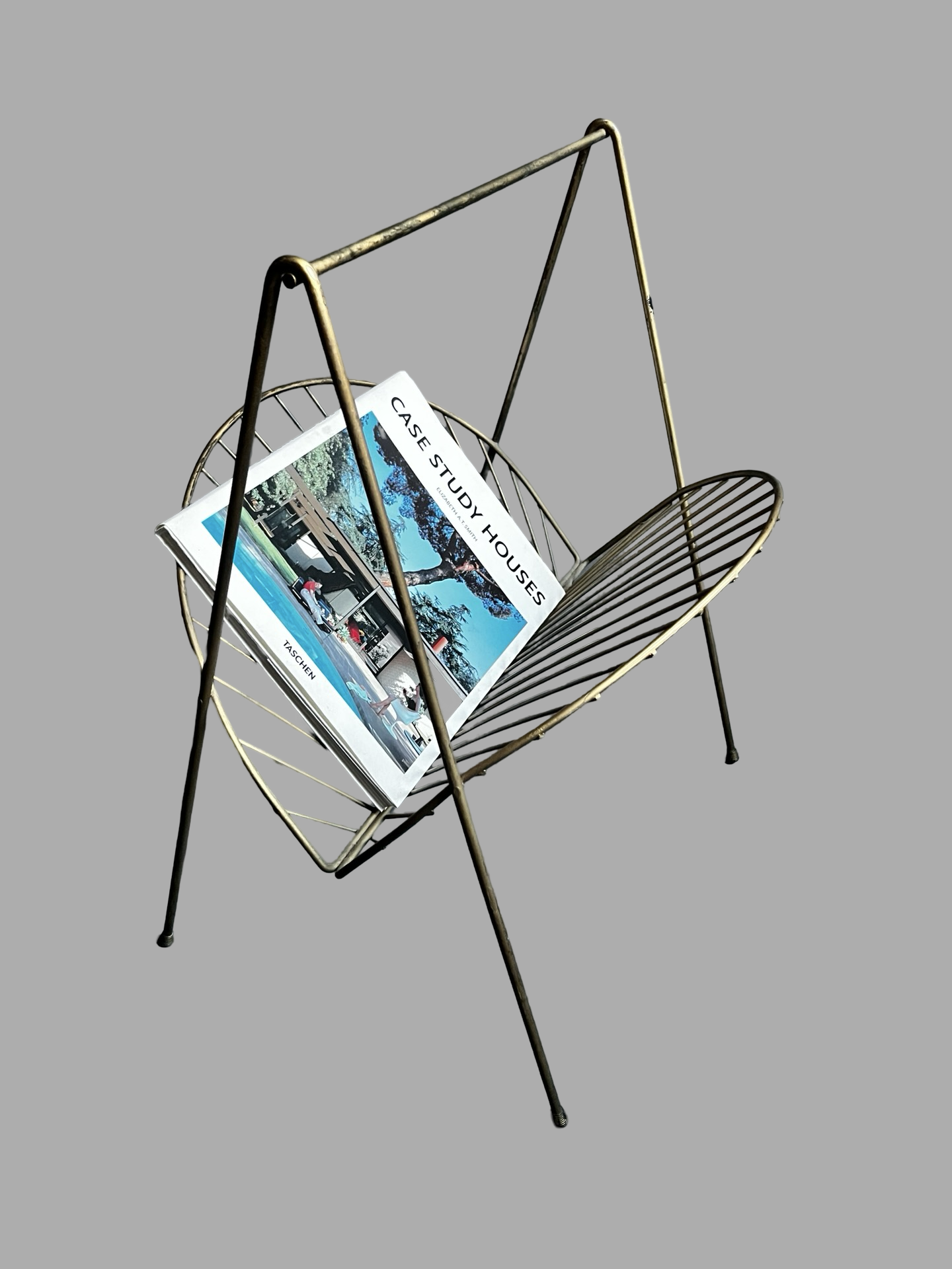 Gold Metal Magazine Rack
