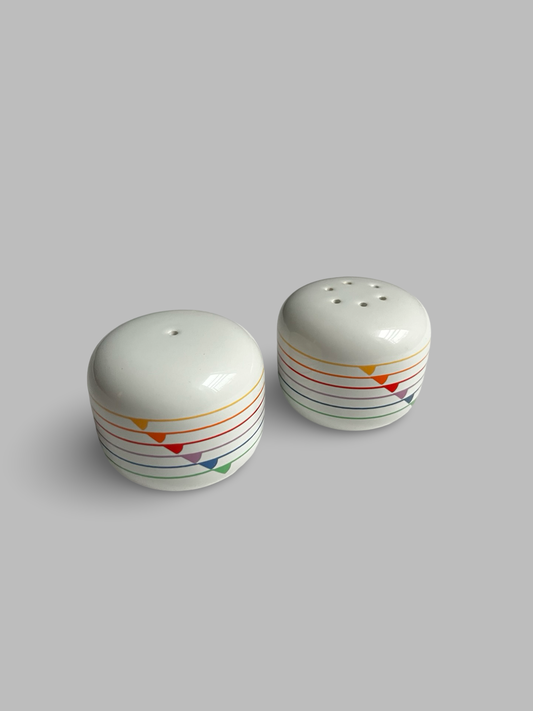 Rainbow Ceramic Salt & Pepper Shakers for Block Bernarda by Jack Prince