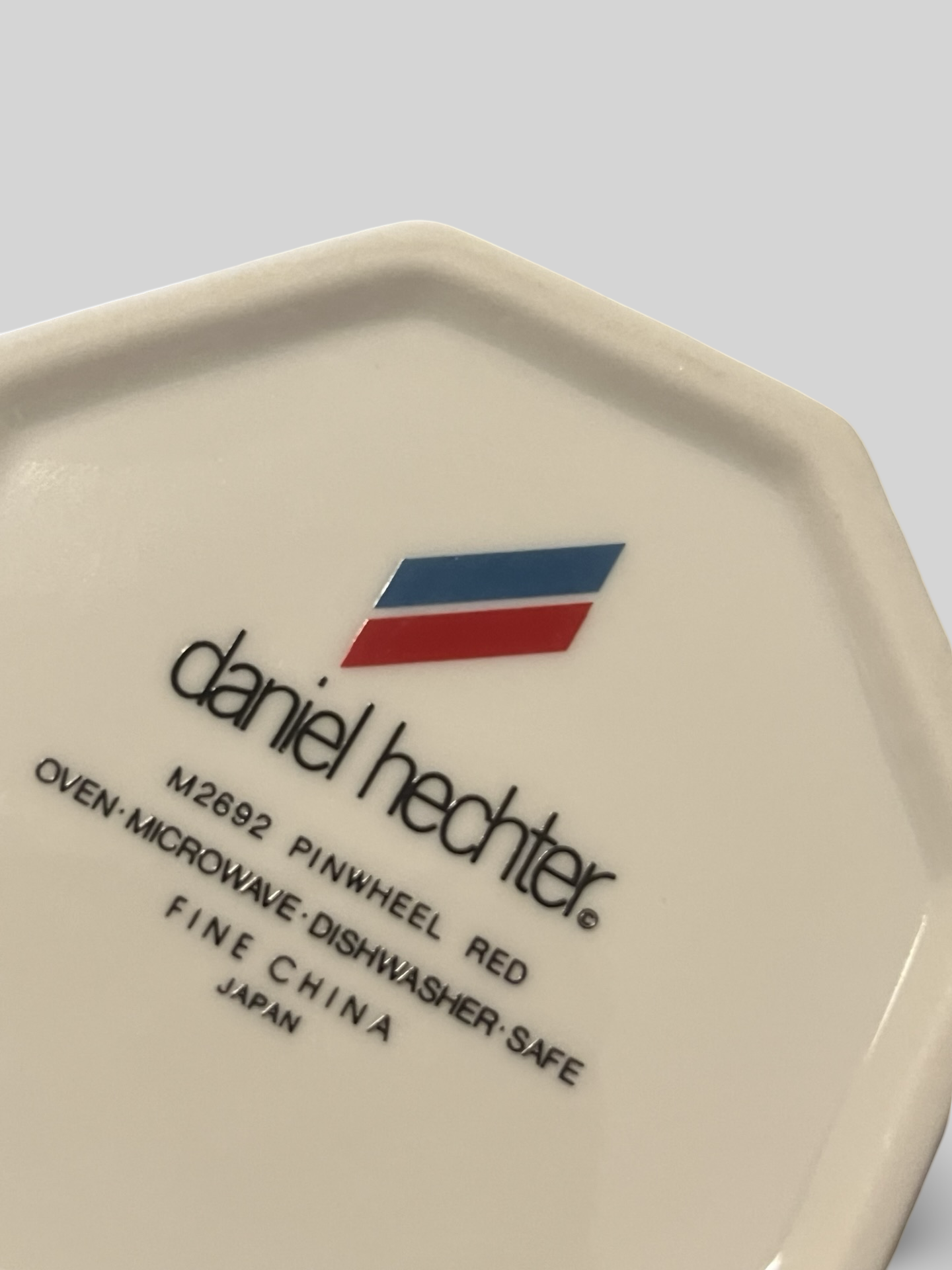 Modern Ceramic Sugar Bowl | Red Pinwheel Design by Daniel Hechter