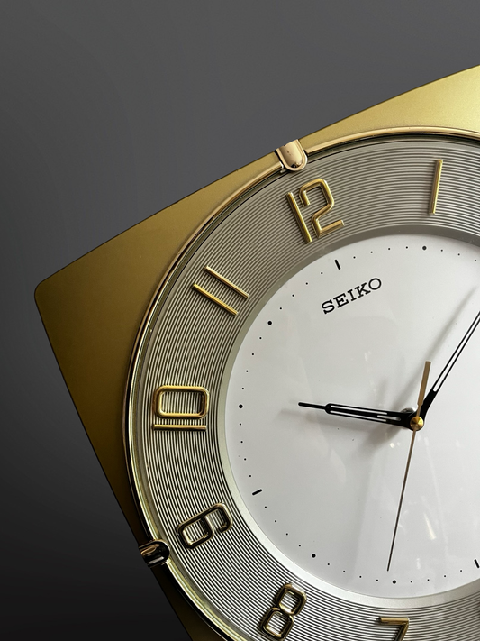 Seiko Wall Clock | MCM Deco Gold