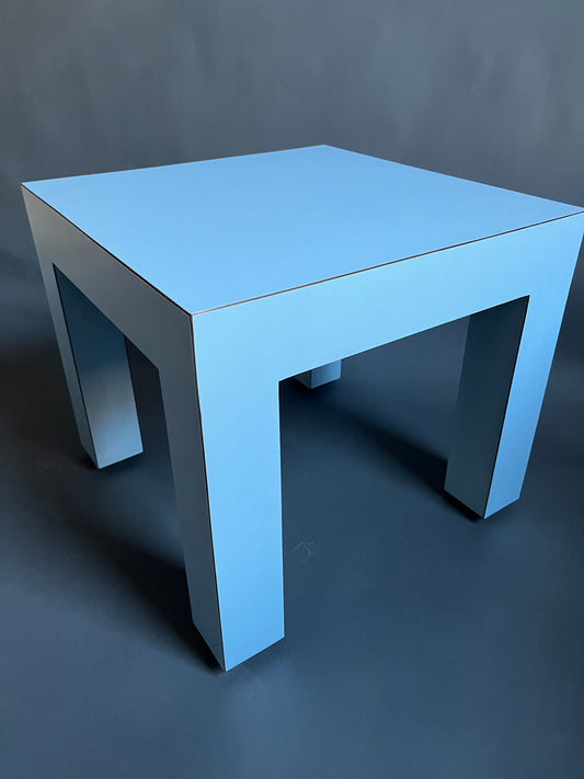 Parsons Table | Blue Formica Side Table