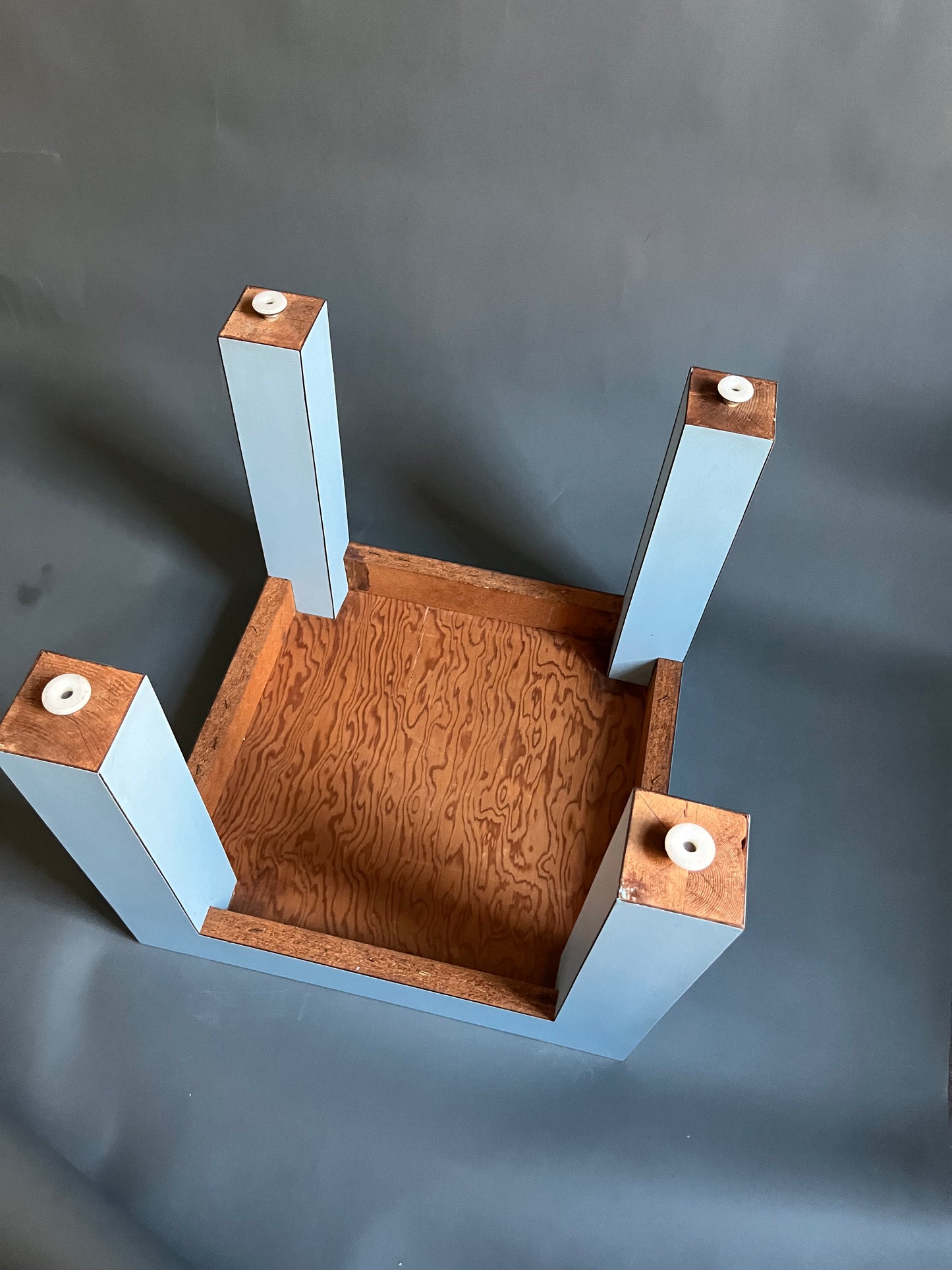 Parsons Table | Blue Formica Side Table