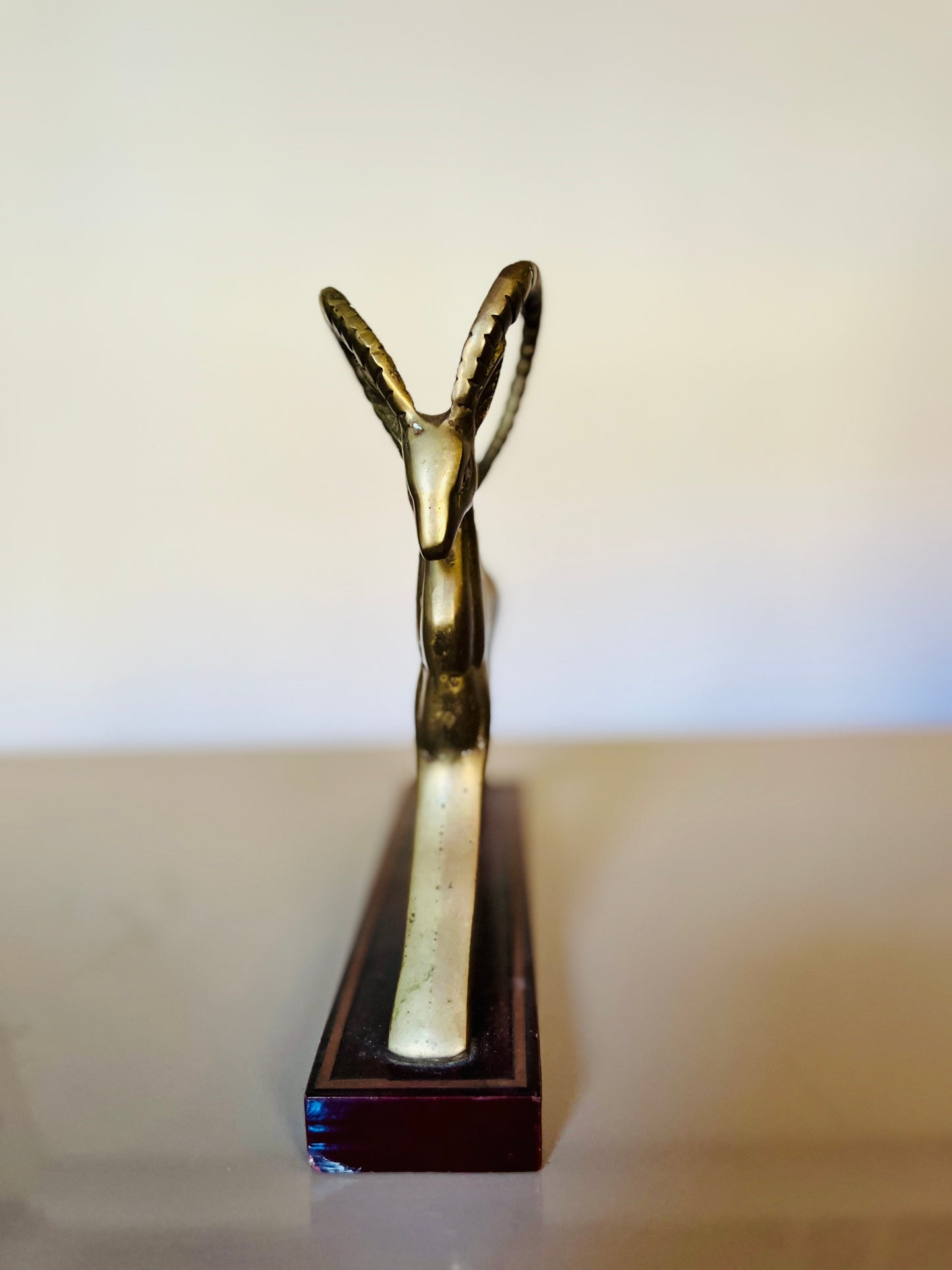 1950s Brass Gazelle Figure
