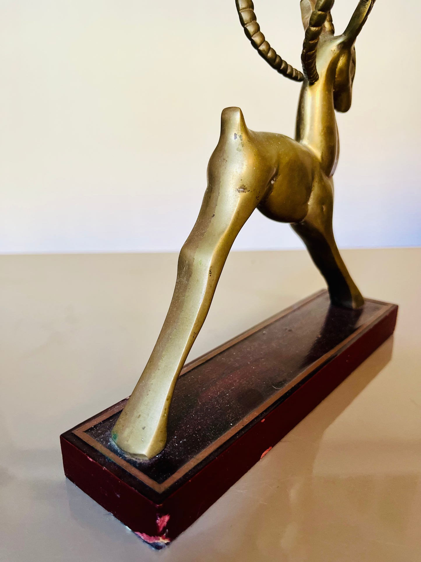 1950s Brass Gazelle Figure