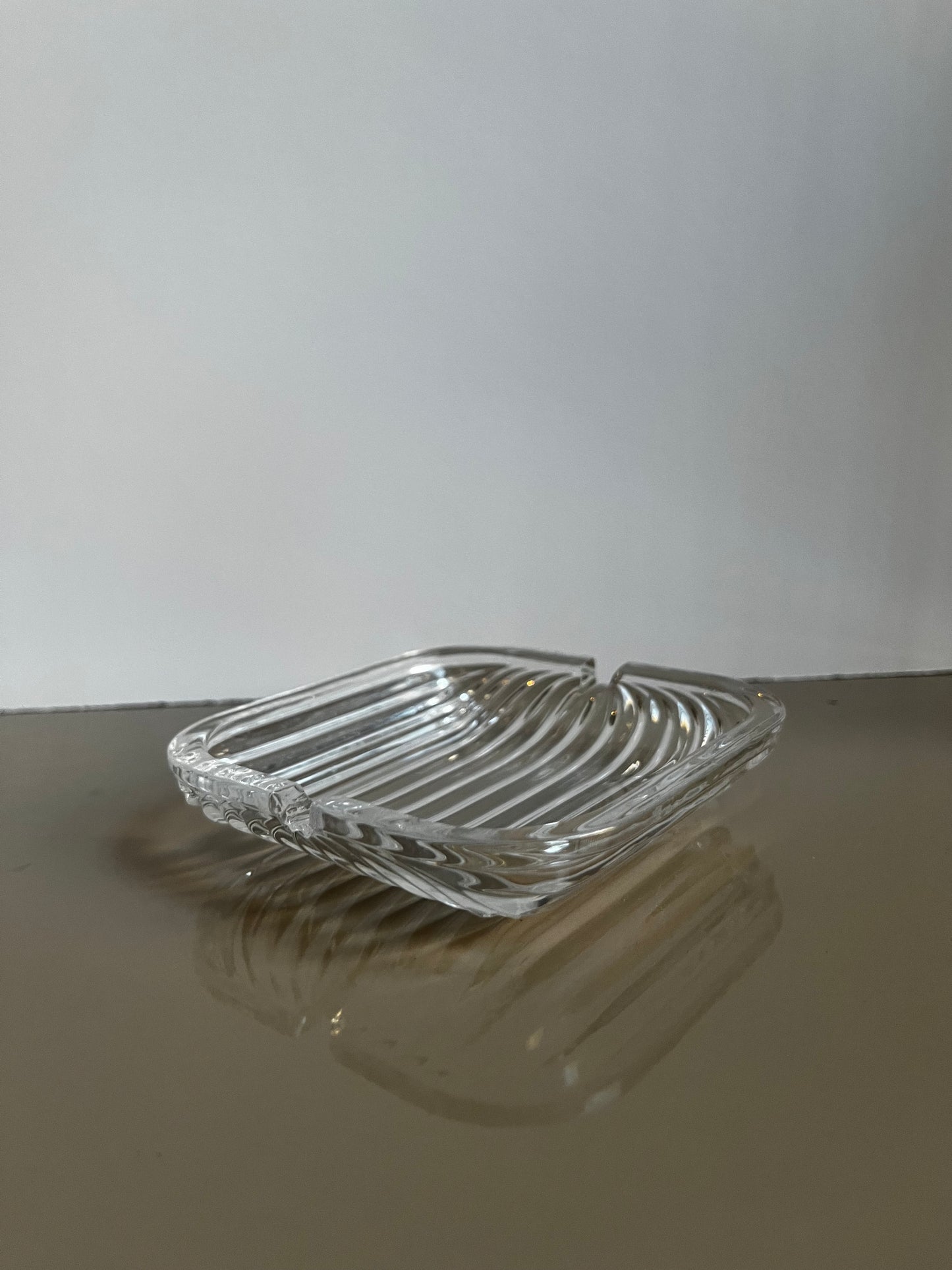 Quattro Glass Ashtray | 1960s Villeroy & Boch