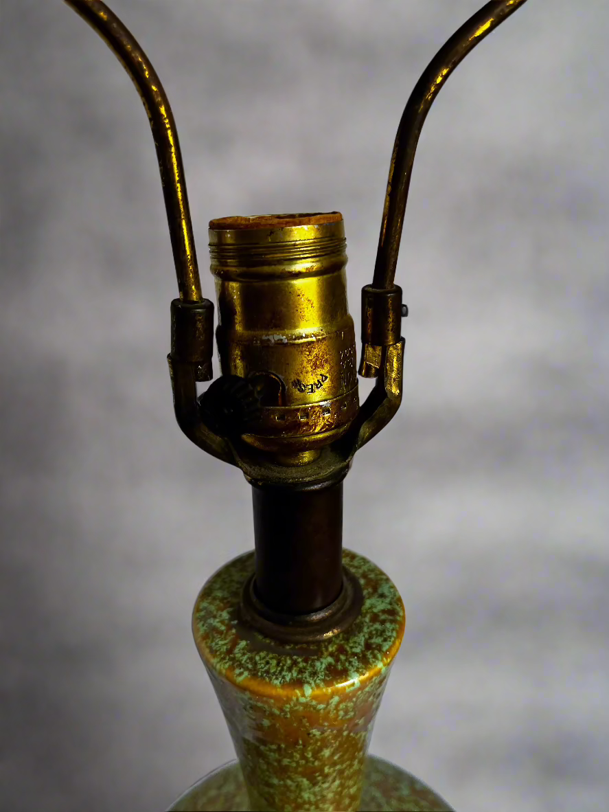 MCM Glazed Ceramic Table Lamp