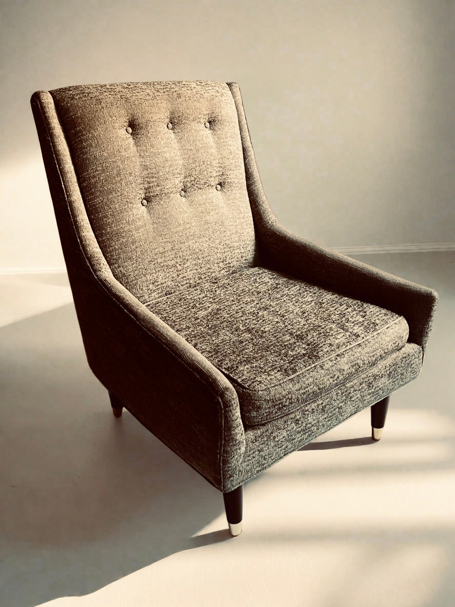 Mid Century Modern Armchair | MCM Upholstered Lounge Chair