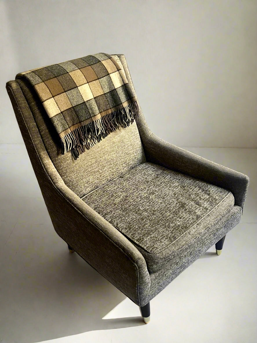 Mid Century Modern Armchair | MCM Upholstered Lounge Chair