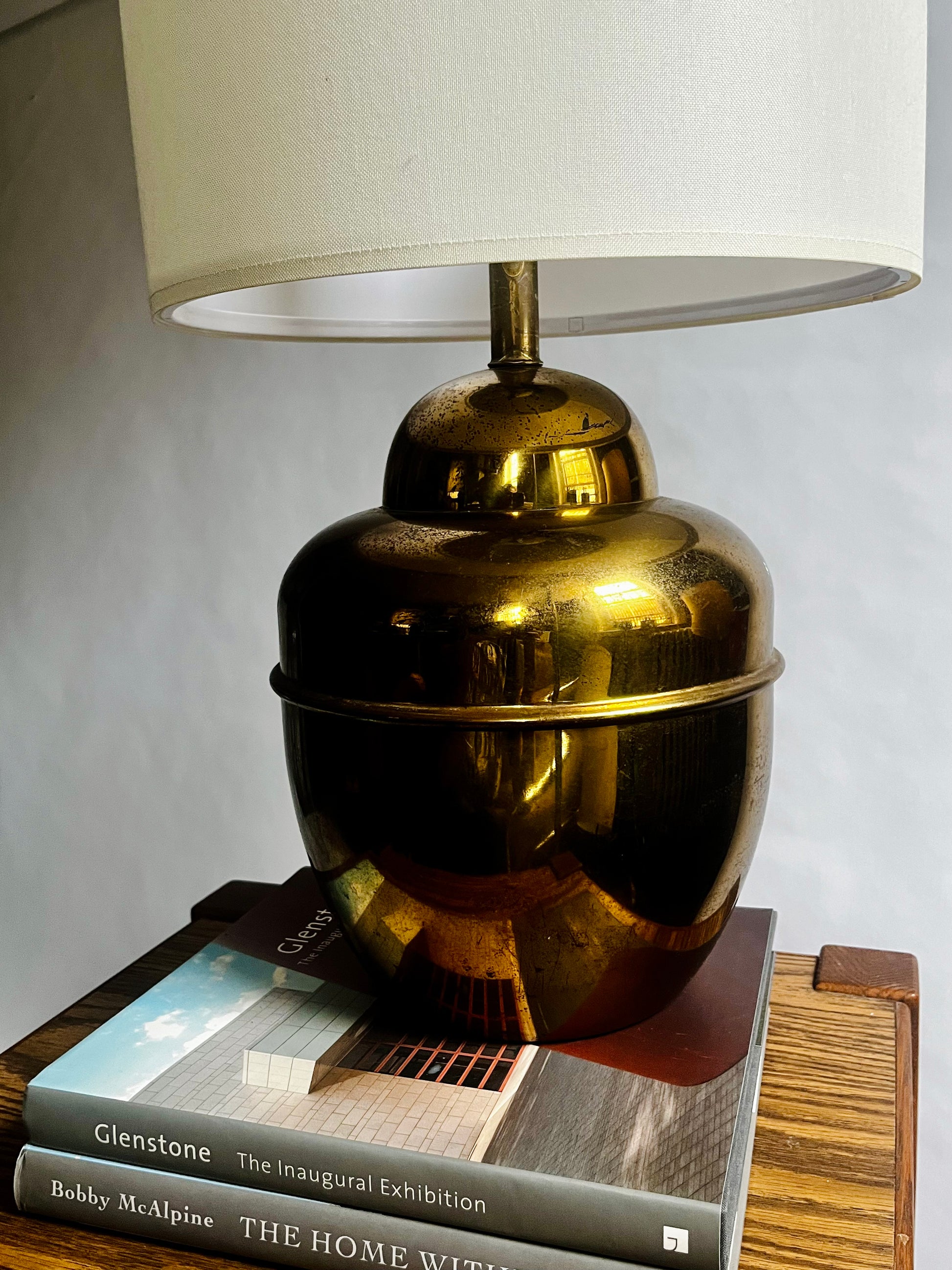 Brass Ginger Jar Table Lamp | Hollywood Glam Lighting – The Taupe Tiger