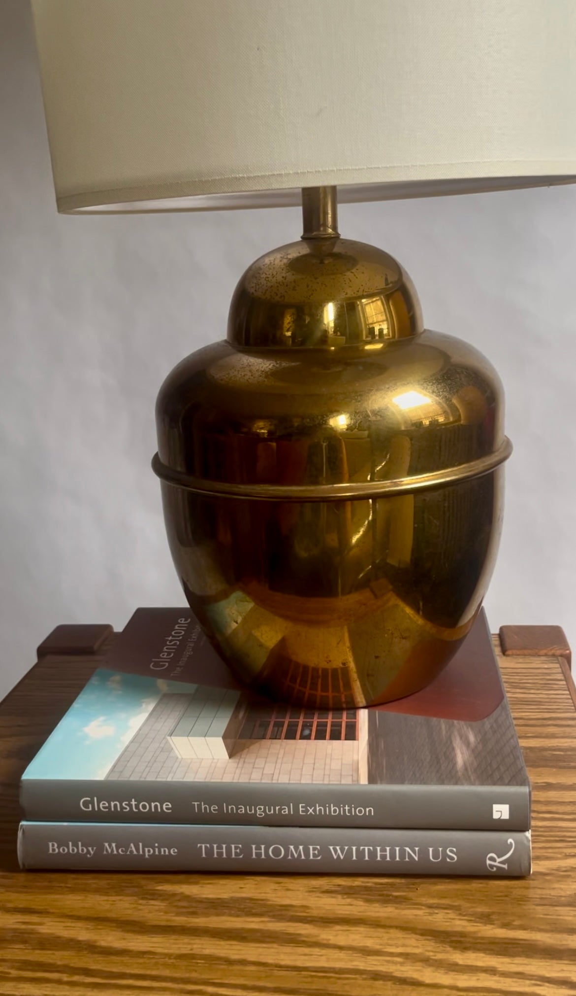 Brass Ginger Jar Table Lamp | Hollywood Glam Lighting