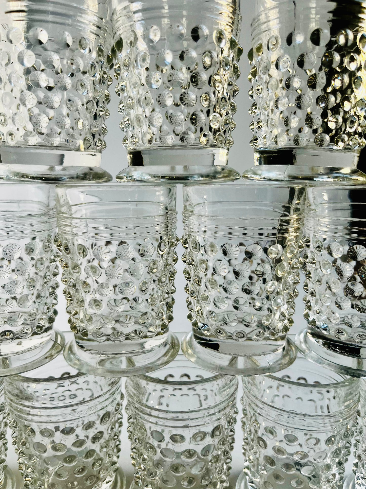 Hobnail Shot Glasses | set of 12