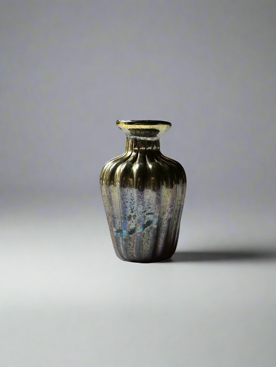Stephen Fellerman Iridescent Glass Vase